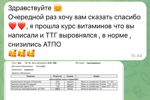 Відгук: ТТГ вирівнявся, знизились АТПО